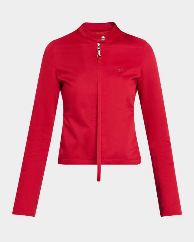 Zipped Polycotton City Jacket